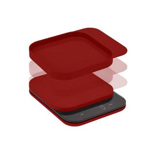 Rosti Rosti 25678 bilancia da cucina Rosso Superficie piana Quadrato Bilancia da cucina elettronica  
