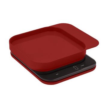 Rosti 25678 Küchenwaage Rot Arbeitsplatte Quadratisch Elektronische Küchenwaage