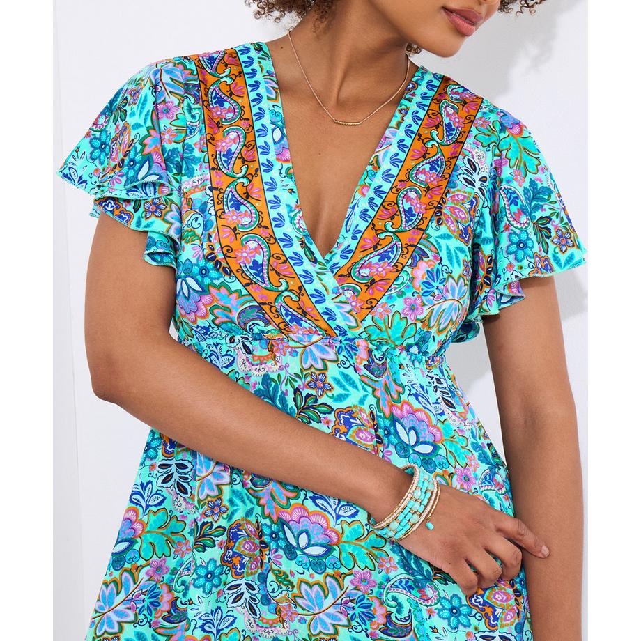 Joe Browns Petite Boho Border Print Maxikleid  