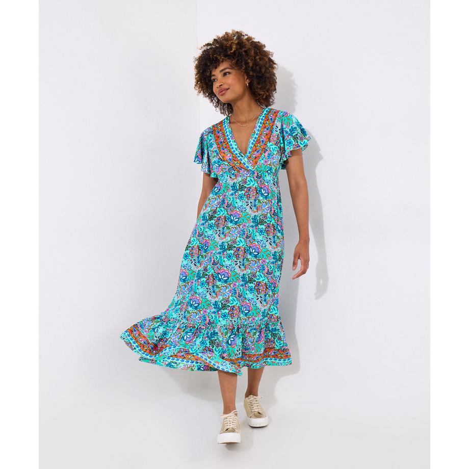 Joe Browns Petite Boho Border Print Maxikleid  