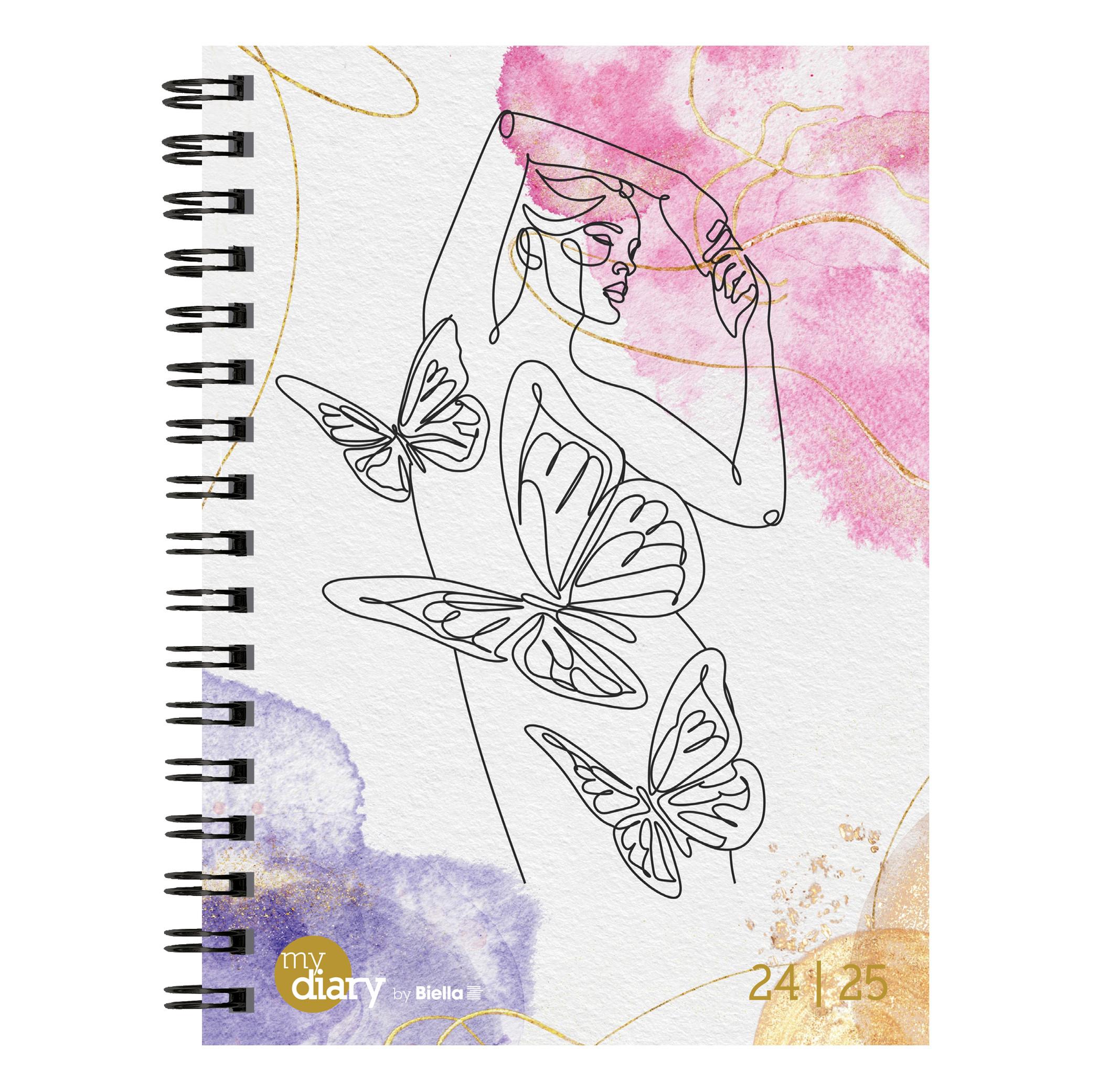 Biella Schüleragenda mydiary Wire-O 3½ Tage pro Seite, Women  