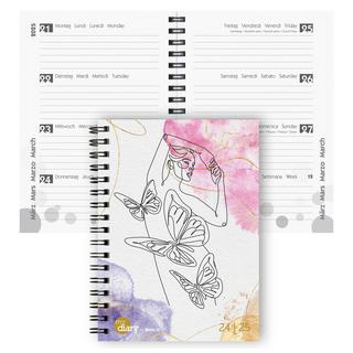 Biella Schüleragenda mydiary Wire-O 3½ Tage pro Seite, Women  