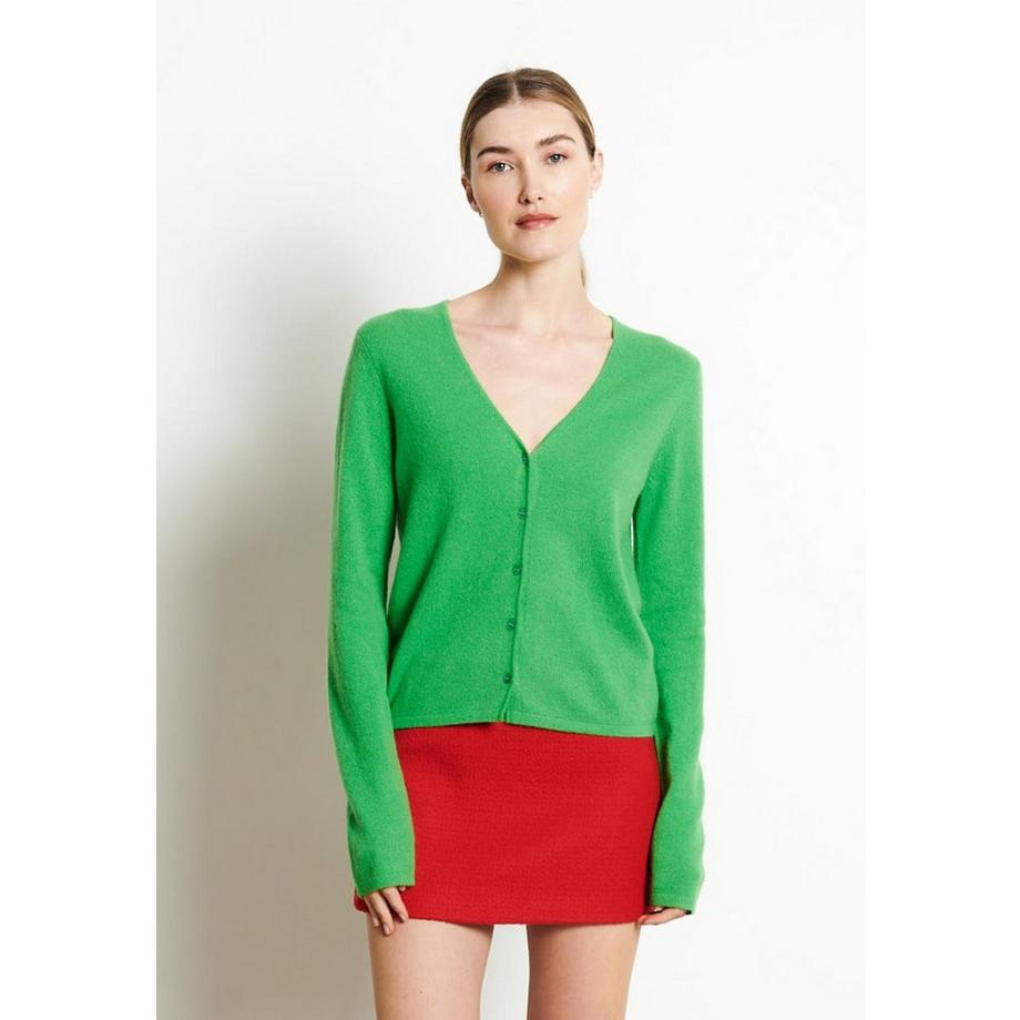 LILLY 7 Cardigan col V cintré - 100% cachemire