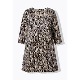 Ulla Popken Longshirt A-Linie Carré-Ausschnitt 3/4-Arm  