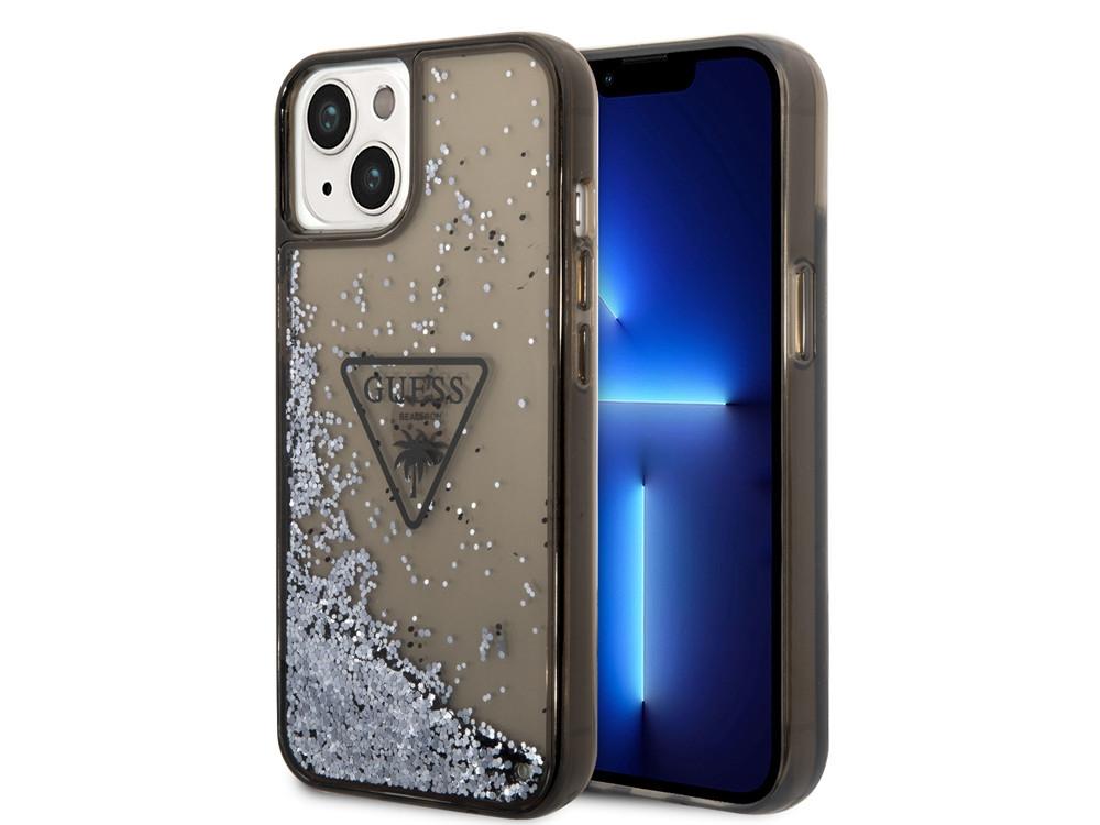 GUESS  Coque iPhone 14 Plus Glitter Palm 