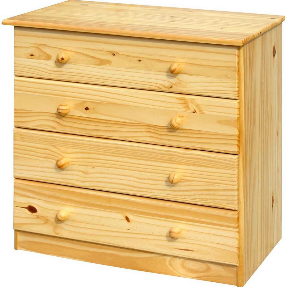 mutoni Kommode Bronda Kiefernholz mit 4 Schubladen natur 75  