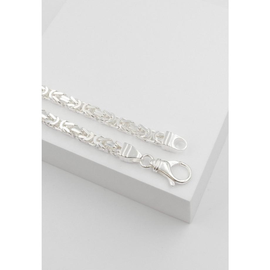 MUAU Schmuck  Collier Königskette Silber 925, 4.9mm, 50cm 