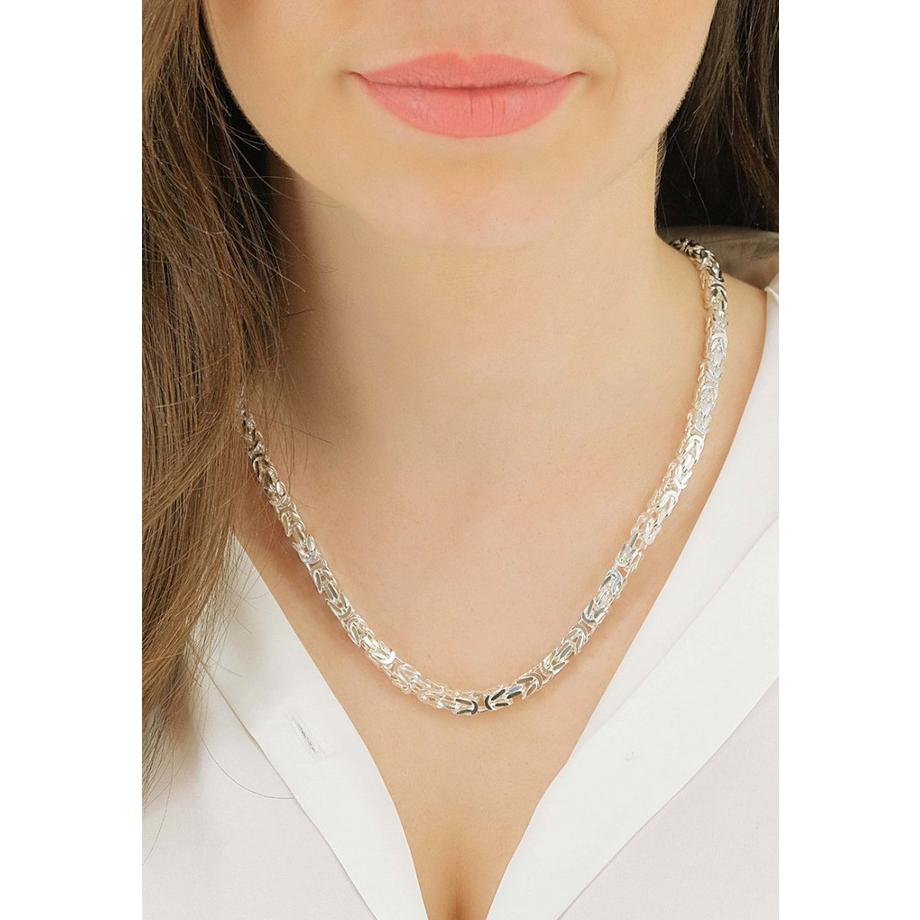 MUAU Schmuck  Collier Königskette Silber 925, 4.9mm, 50cm 