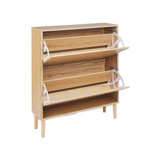 Beliani Schuhschrank aus Faserplatte Klassisch NORRIS  