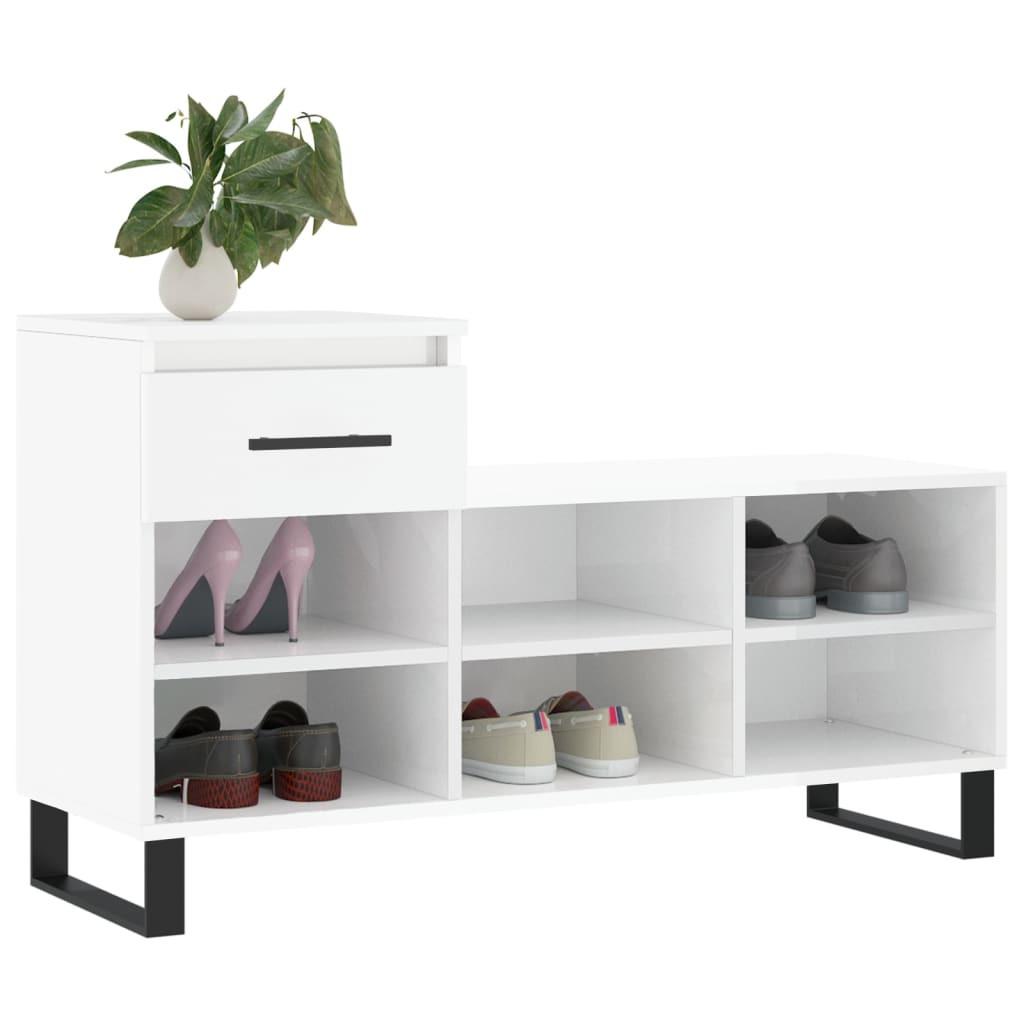 VidaXL Armoire à chaussures bois d'ingénierie  