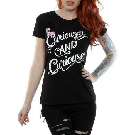 Alice in Wonderland  Tshirt CURIOUSER AND CURIOUSER 