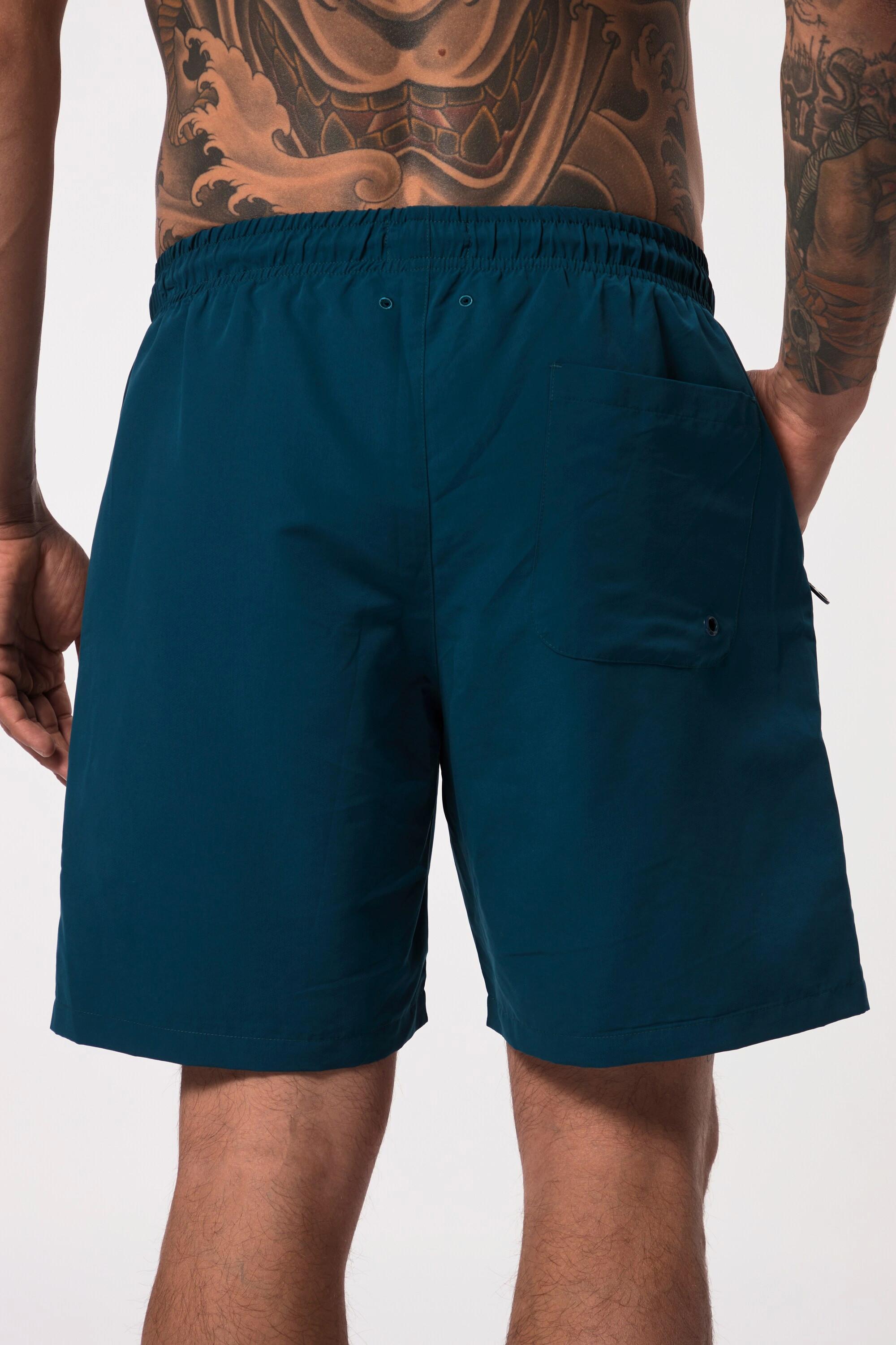 JP1880  Shorts da mare con cintura elastica e tasche con zip 