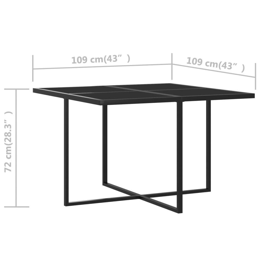 VidaXL Ensemble de salle à manger de jardin rotin synthétique  