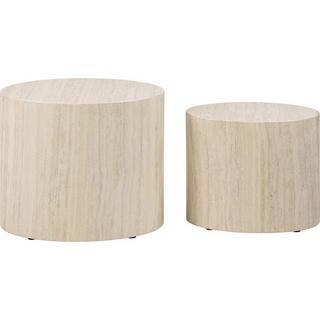 mutoni Set de table basse Mizzu beige 33  