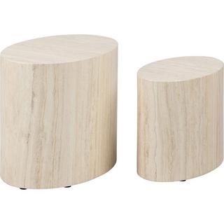 mutoni Set de table basse Mizzu beige 33  