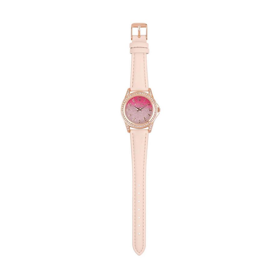 Tikkers  uhr Glitzer  Kunstlederarmband 
