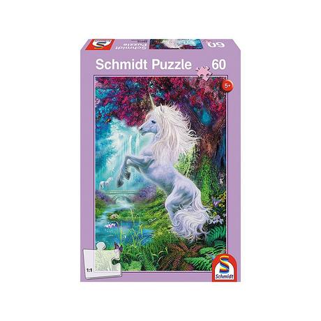 Schmidt  Puzzle Einhorn im verzauberten Garten (60Teile) 