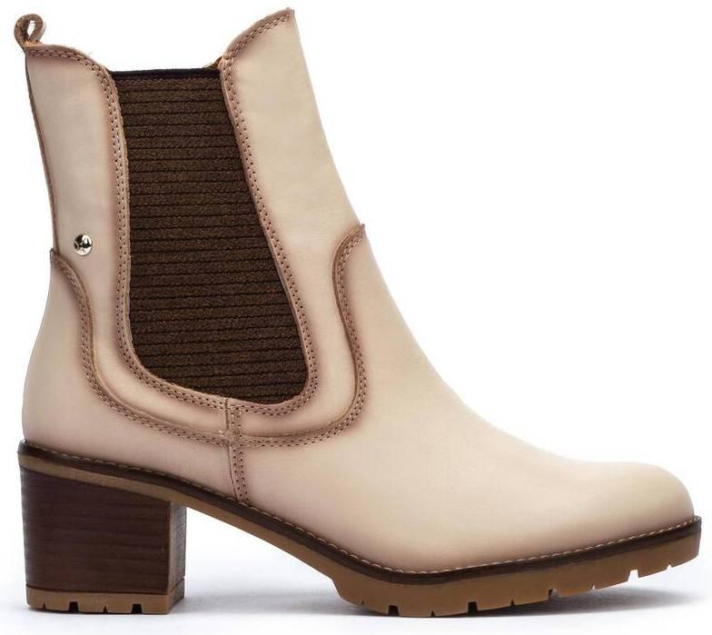 Image of Llanes - Leder Stiefelette Damen Offwhite 35