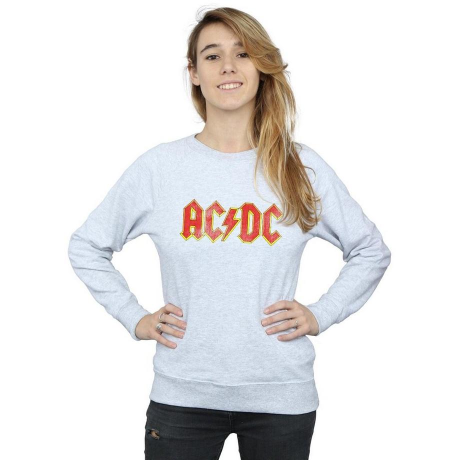 AC/DC ACDC Logo Felpa Girocollo  