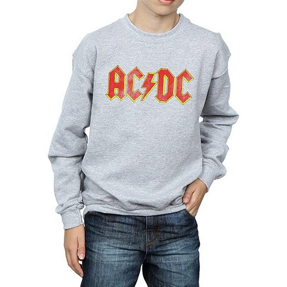 AC/DC ACDC Logo Felpa Girocollo  
