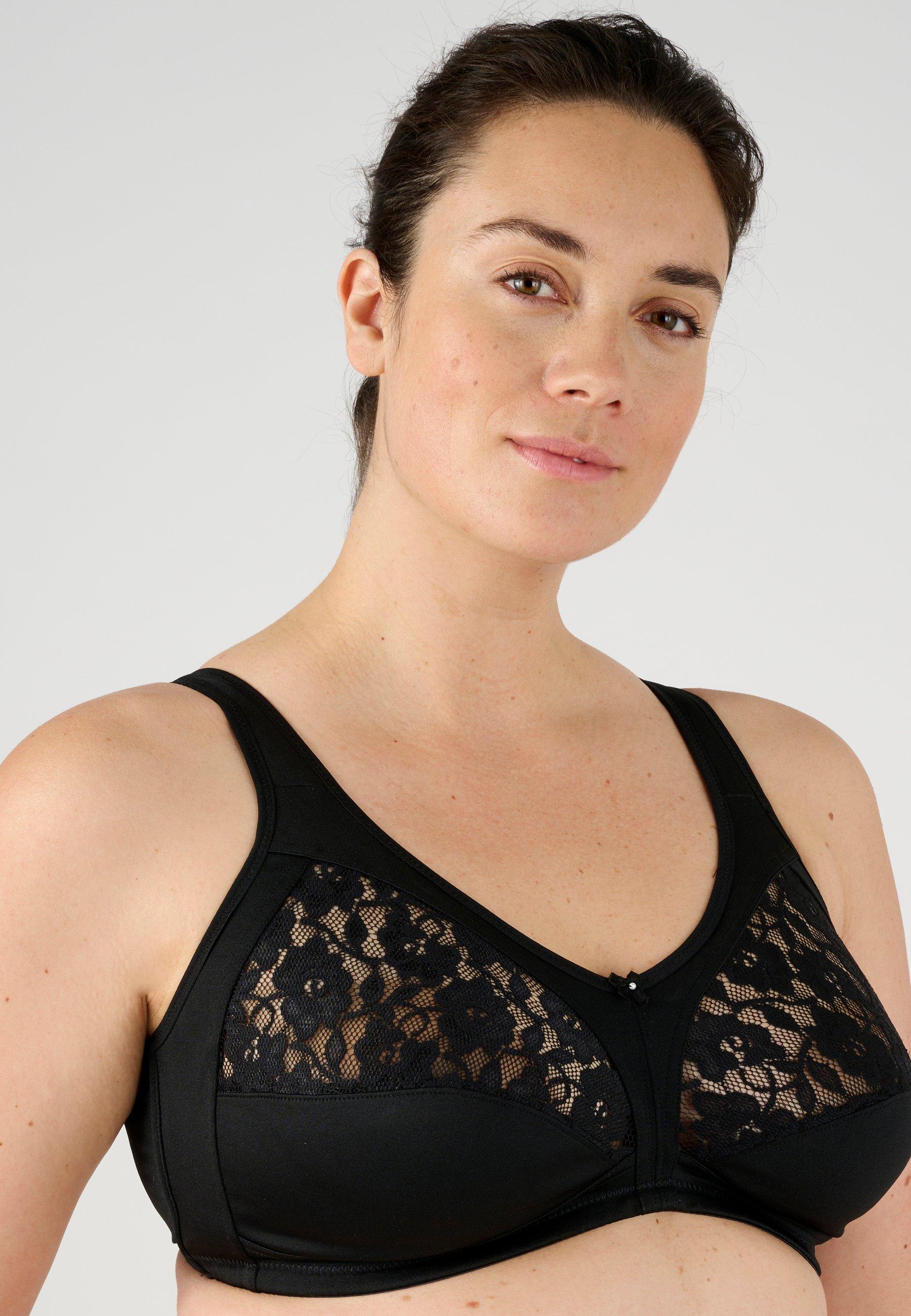 Image of Bh Ohne Bügel Mit Starkem Halt. Damen Schwarz B/80