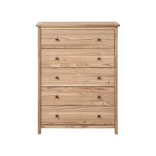 Beliani Commode à 5 tiroirs en Sassafras Rustique SALTON  