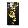 Cover-Discount  iPhone 13 Pro - Custodia Glitter Effect Flowers nera 