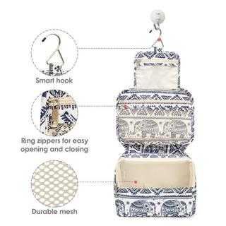 Only-bags.store Kulturtasche zum Aufhängen Grosse Waschtasche mit Haken  