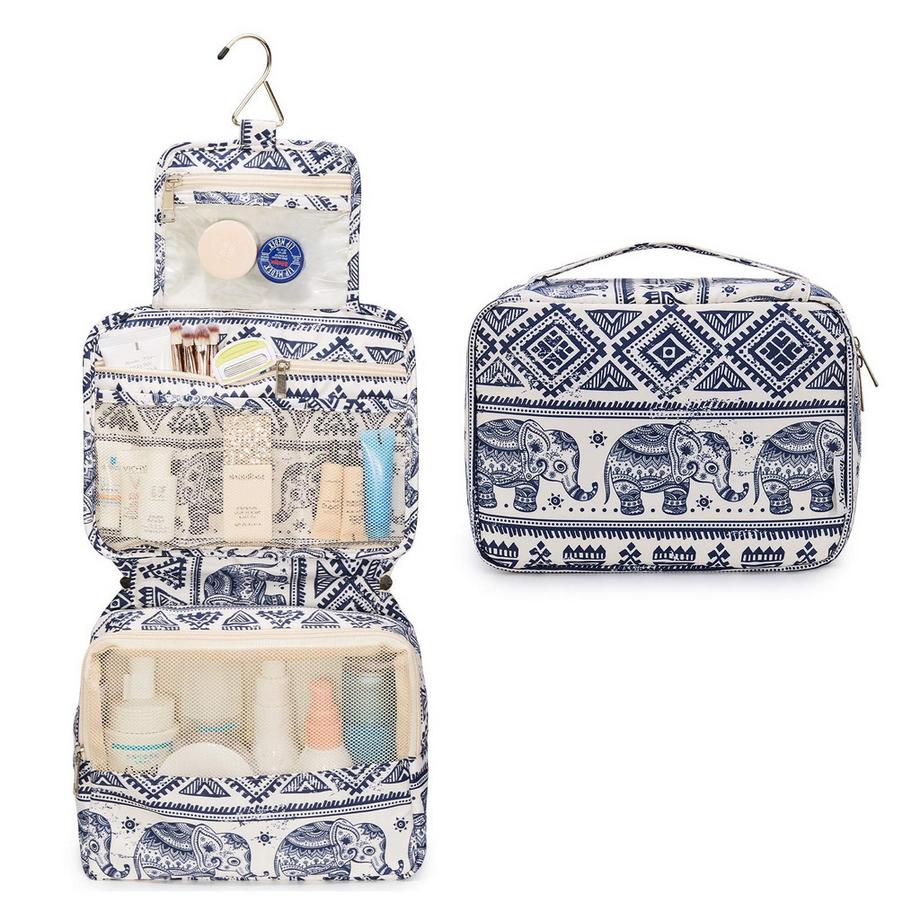 Only-bags.store Borsa da Toilette da Appendere Grande Beauty Case con Gancio  