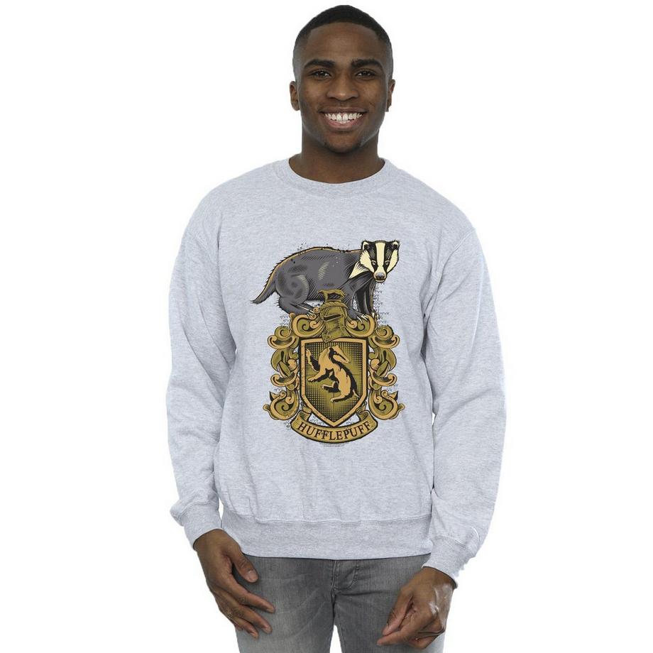 HARRY-POTTER Hufflepuff Sweatshirt Col Rond  