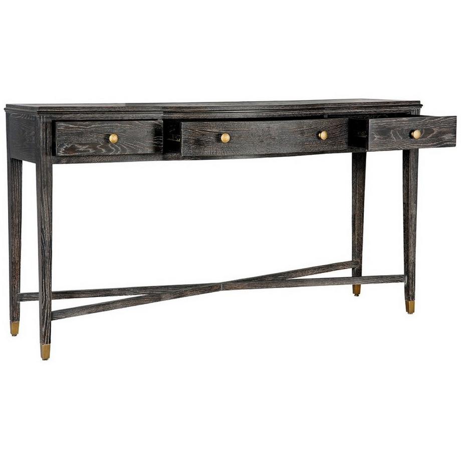 Blanc d'Ivoire Konsolentisch Ines Eiche espresso 160  