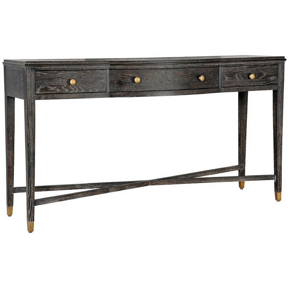 Blanc d'Ivoire Konsolentisch Ines Eiche espresso 160  