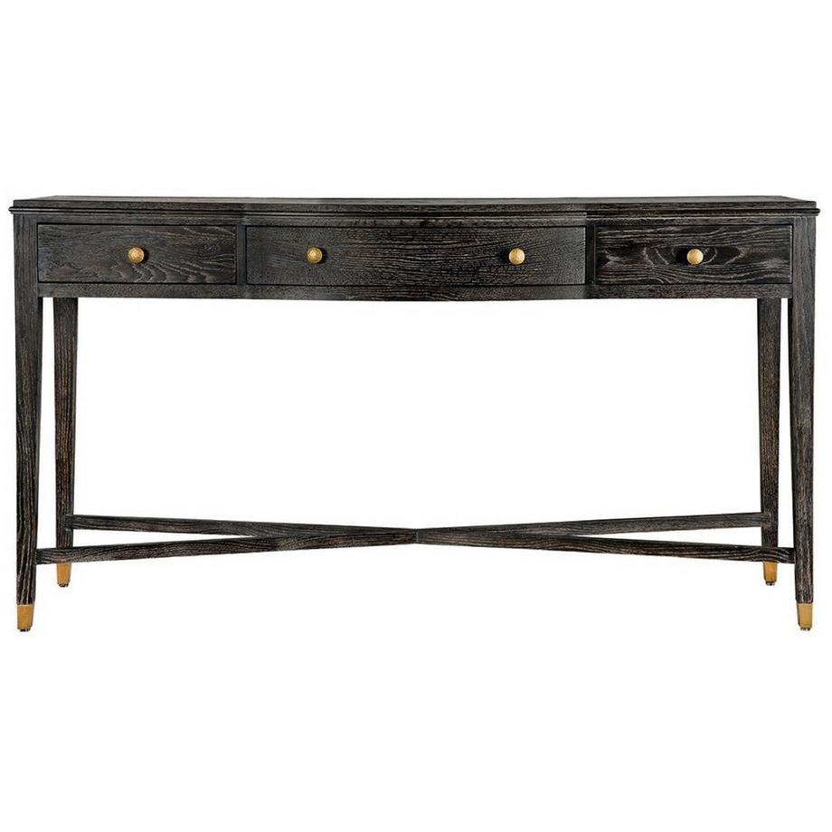 Blanc d'Ivoire Konsolentisch Ines Eiche espresso 160  