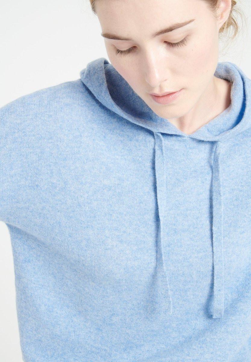 Studio Cashmere8  MIA 16 Hoodie mit ziselierten Abschlüssen - 100% Kaschmir 