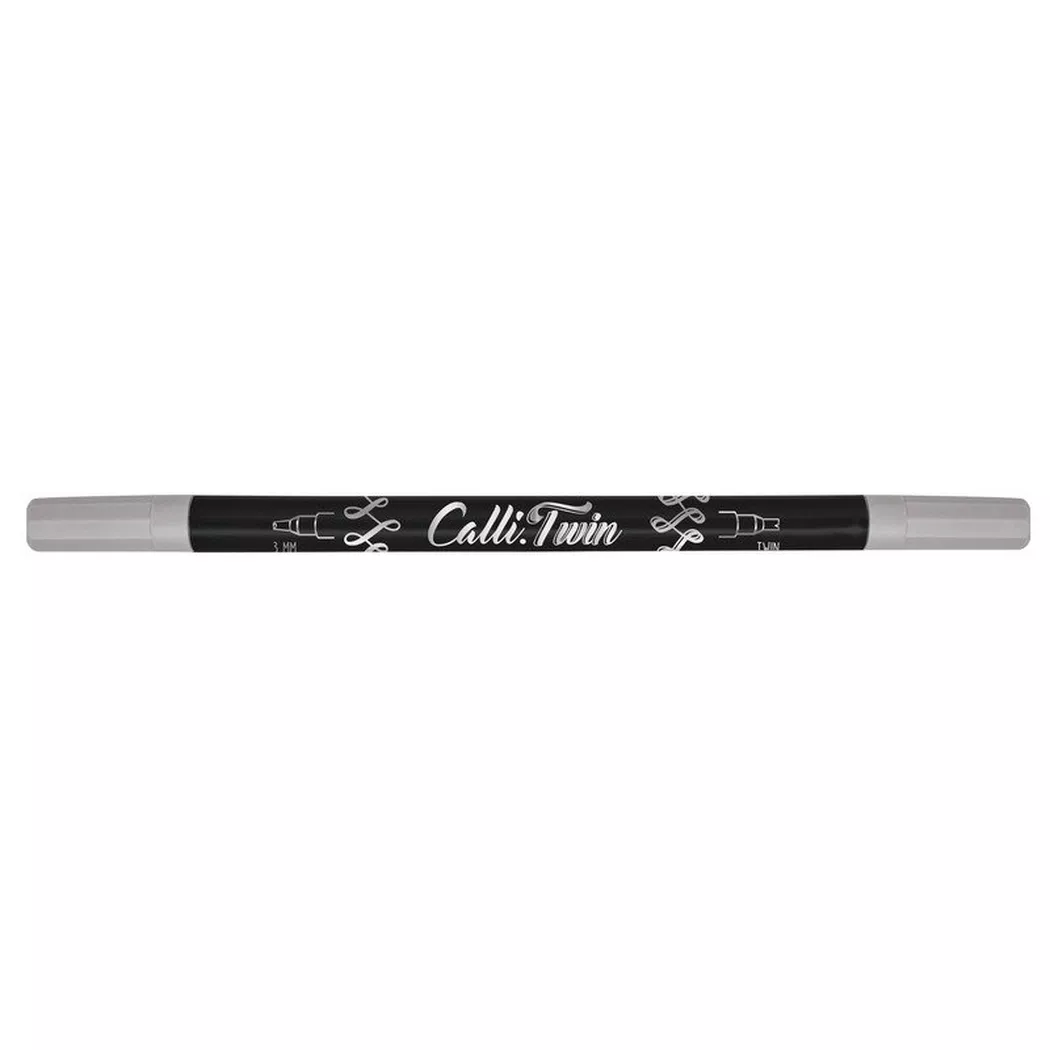 Online -  Calli Brush Twin 3mm, Taubengrau