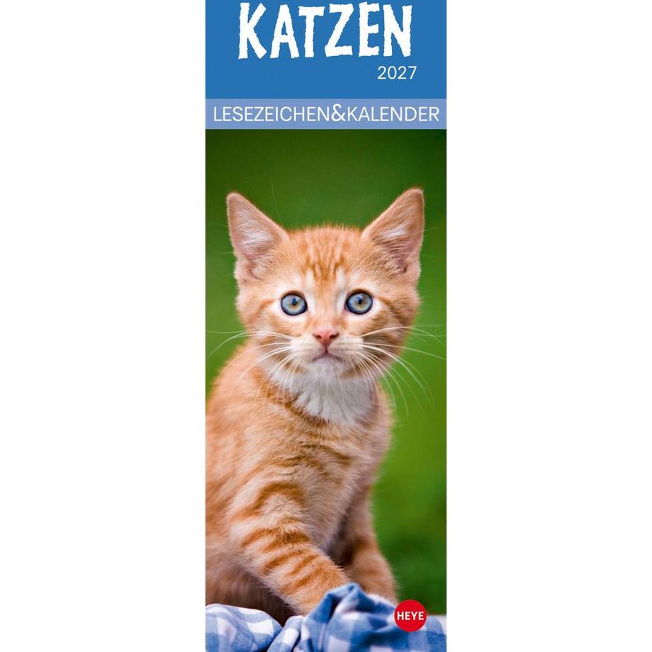Lesezeichen-Kal. Katzen 2027 21474+27 DE