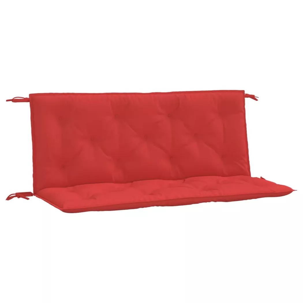 VidaXL - Coussin de banc de jardin tissu, One Size, Rouge Bariolé