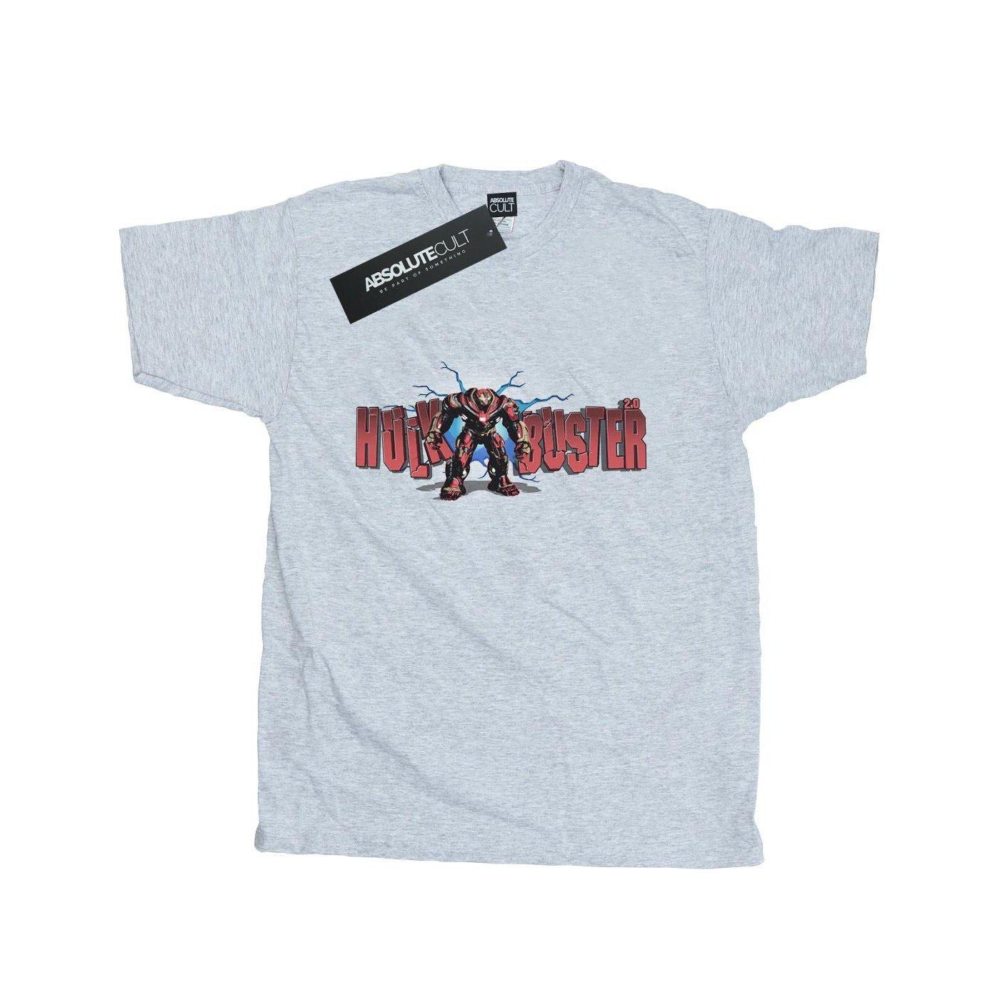 Image of Avengers Infinity War Hulkbuster 2.0 Tshirt Herren Grau L
