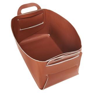 Beliani Korb, Büroaccessoires en Cuir PU Rustique NUZI  