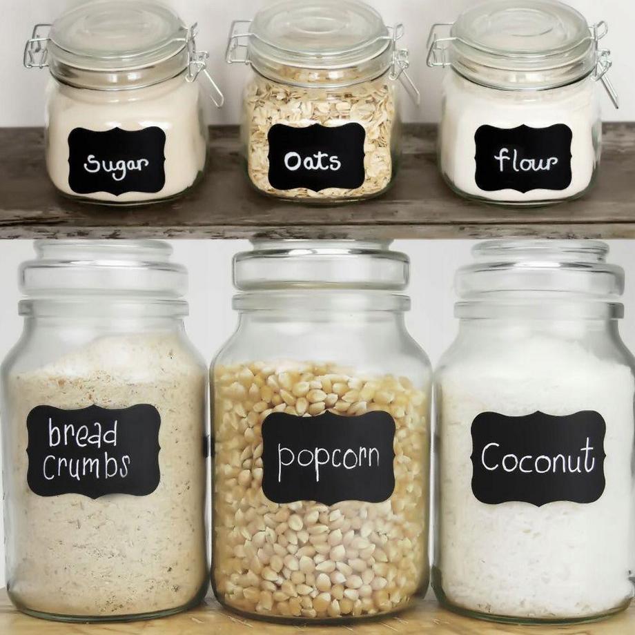 eStore Selbstklebende Etiketten – 24 Stück – inklusive Stift  