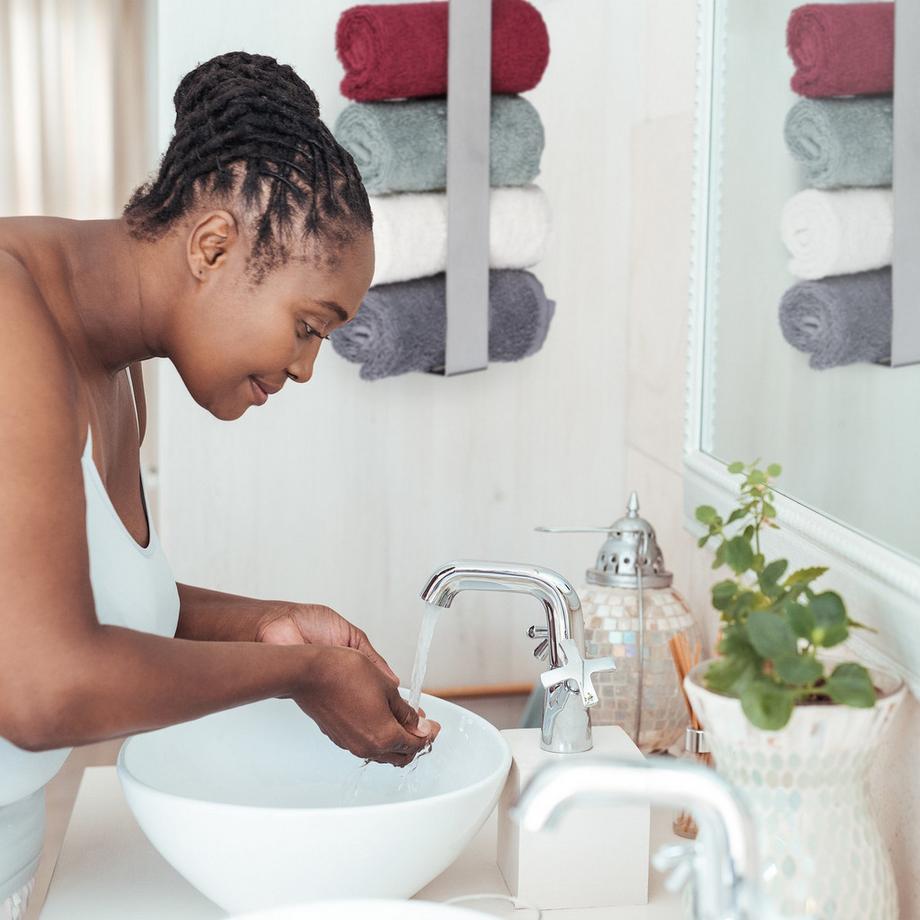 B2X Porta asciugamani argento  