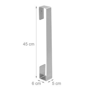 B2X Porta asciugamani argento  