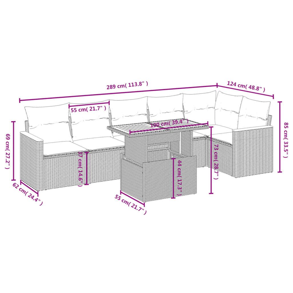 VidaXL Garten sofagarnitur poly-rattan  