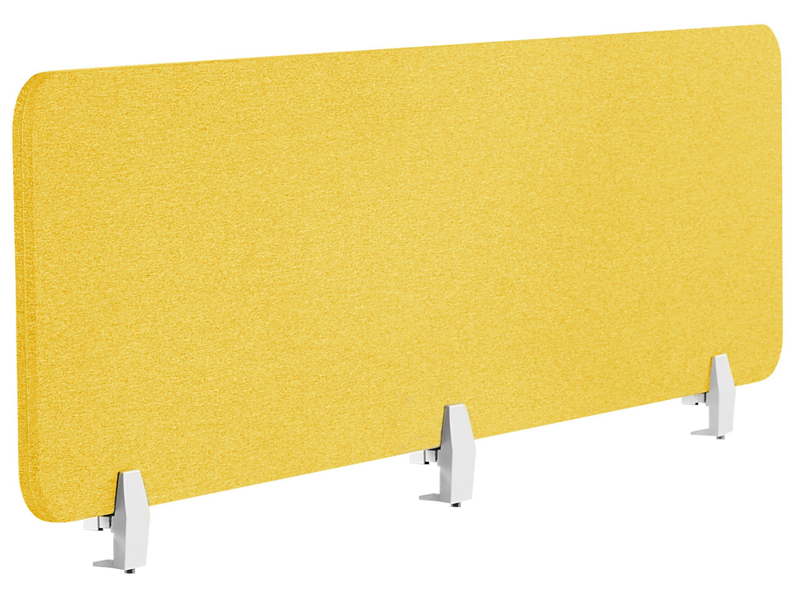 Image of Schreibtischtrennwand Aus Polyester Klassisch Wally Unisex Gelb Orangé ONE SIZE