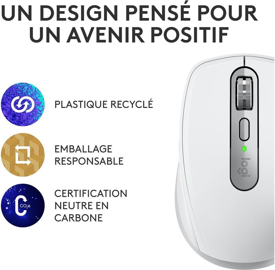 Logitech  Mobile Maus MX Anywhere 3s Pale Grey 