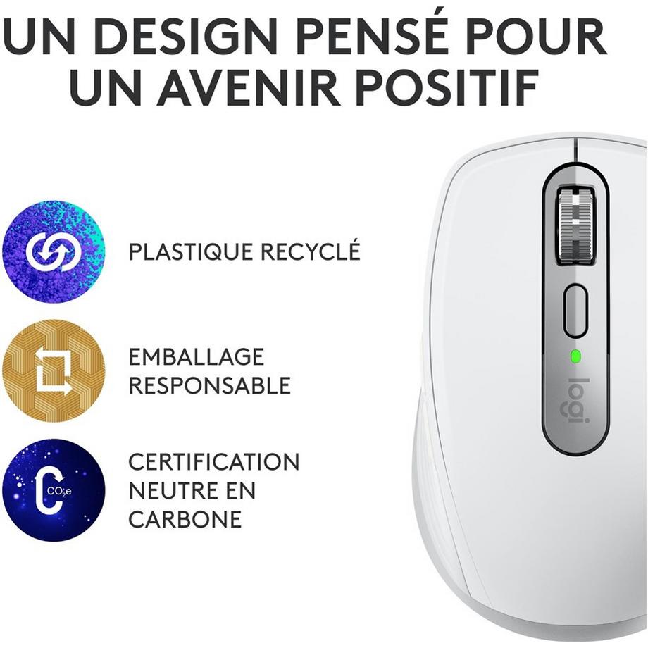 Logitech  Mobile Maus MX Anywhere 3s Pale Grey 