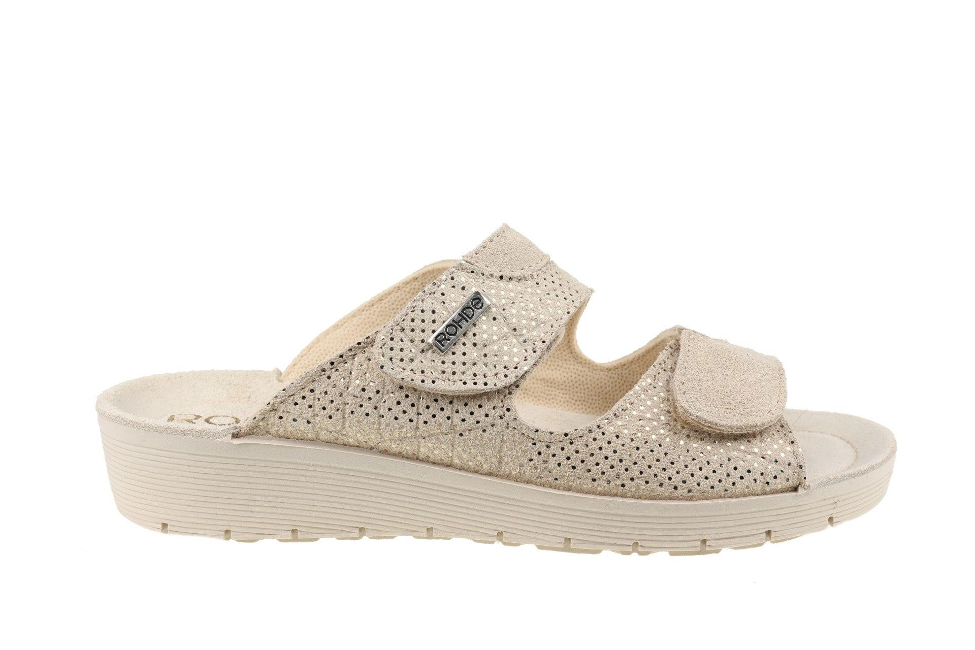 Image of Roma - Wildleder Sandale Damen Beige 39