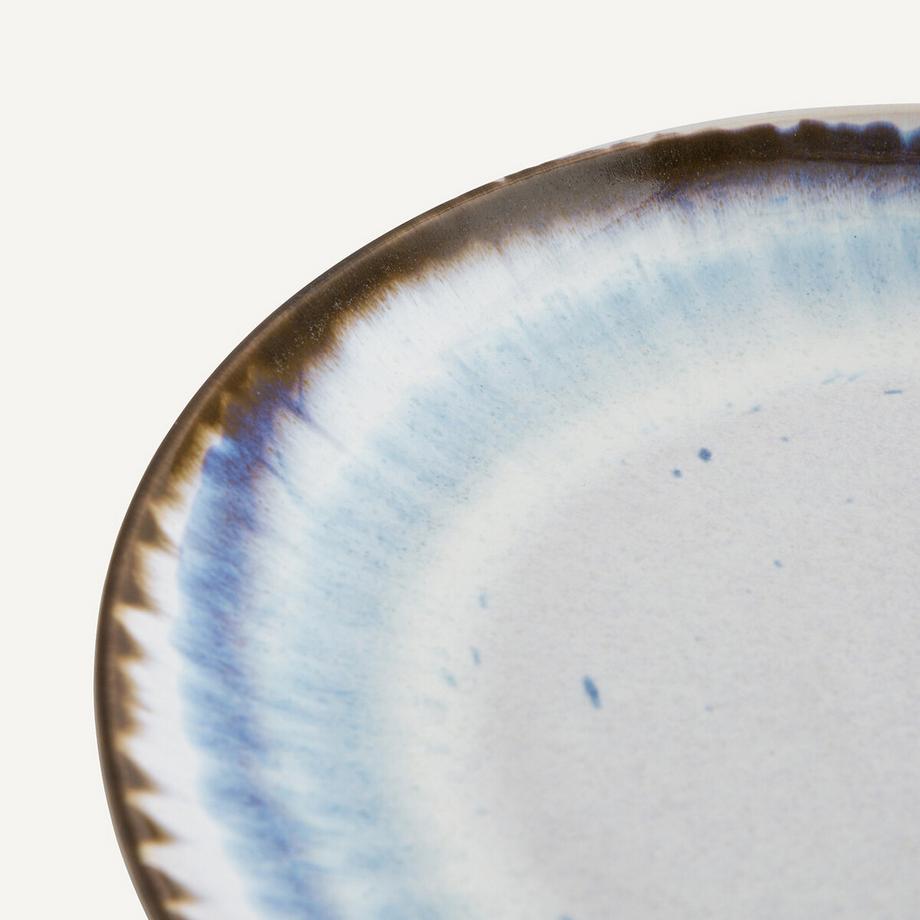 AM.PM Lot de 4 assiettes plates en grès Amadora  