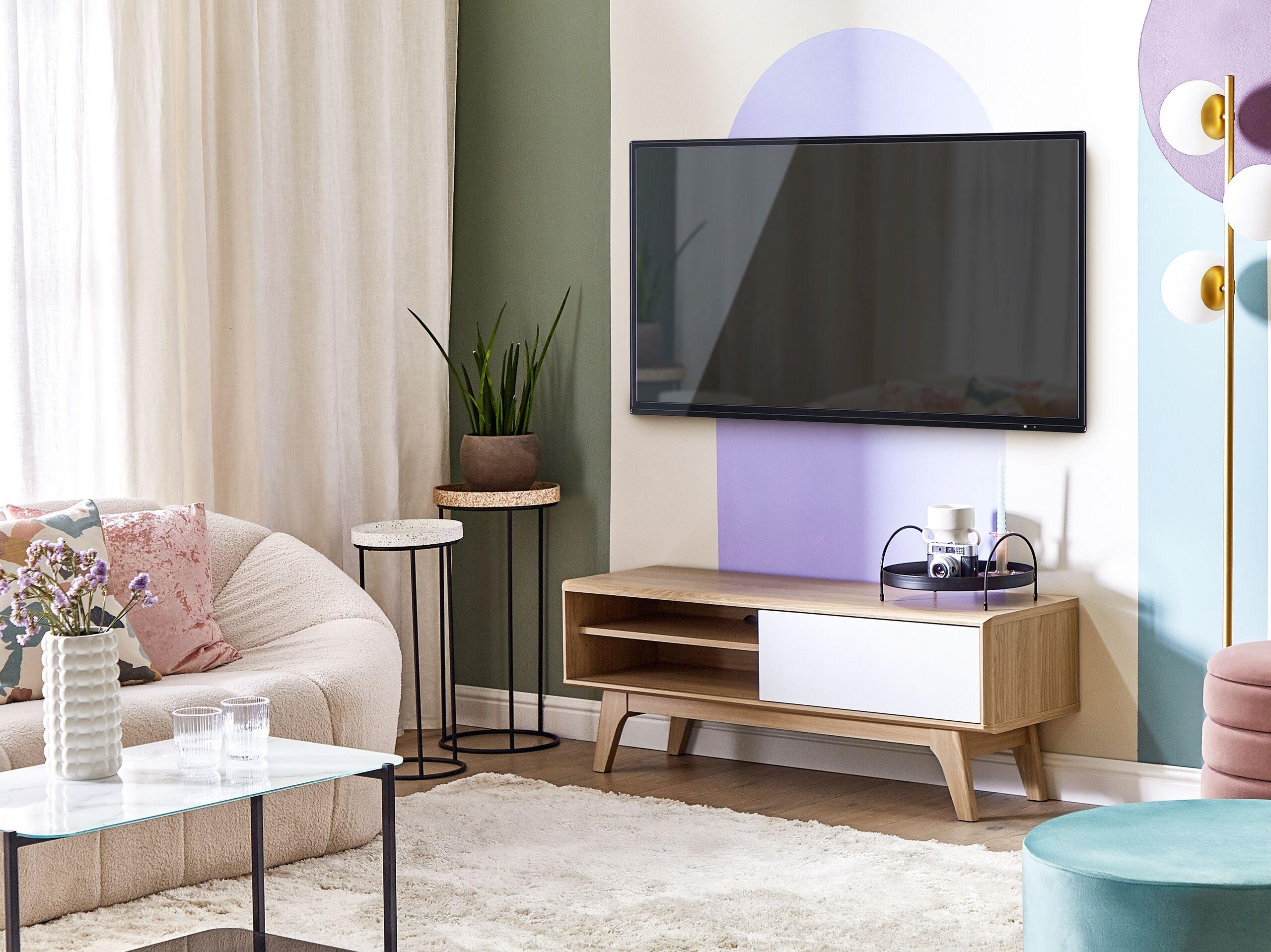 Beliani Meuble TV en MDF Moderne BUFFALO  