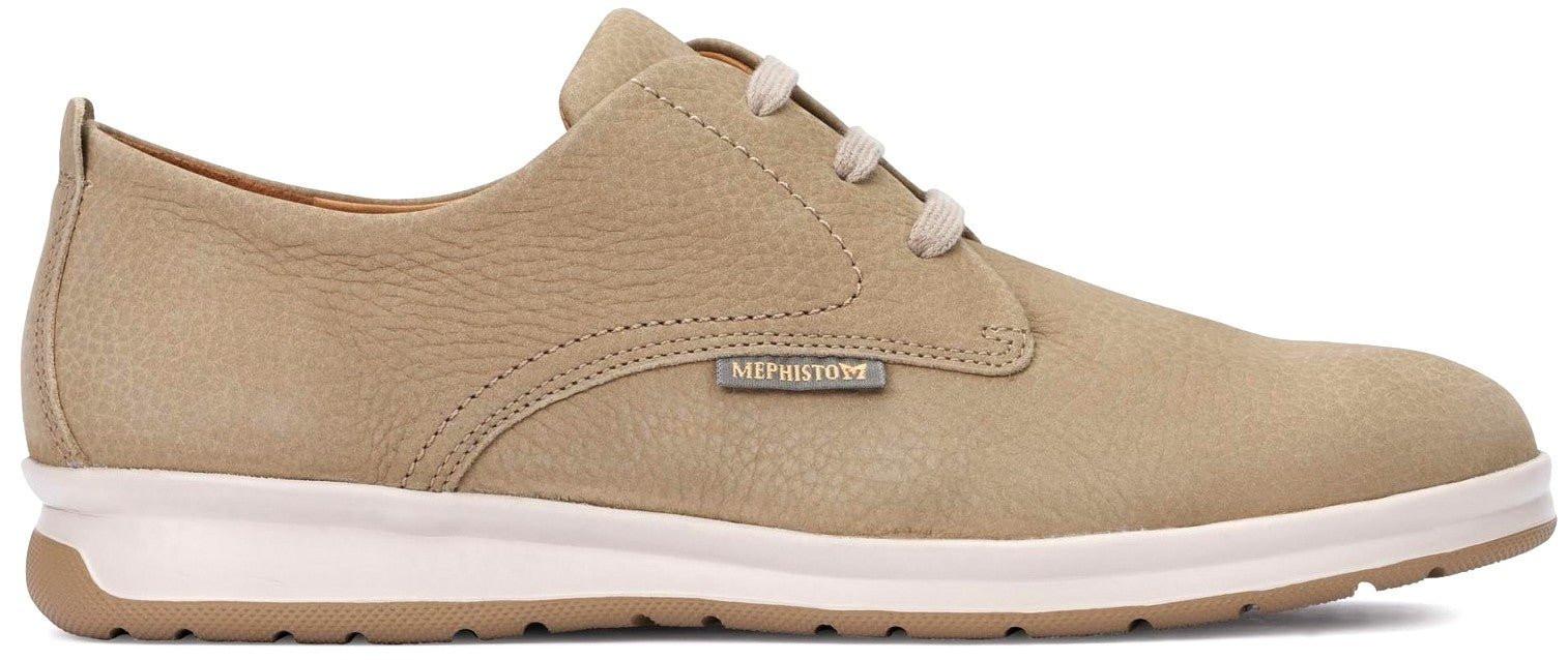 Image of Lester - Nubuk Schnürschuh Herren Beige 40.5